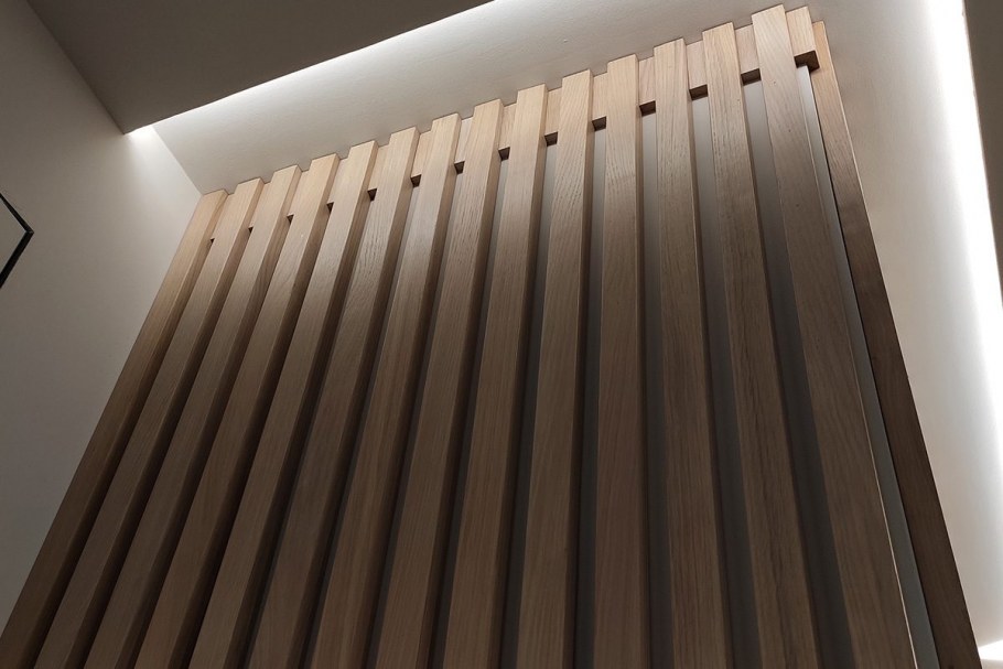 Деревянные планки в интерьере