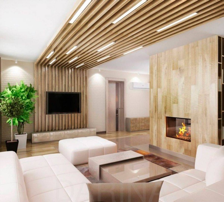 Светодиодный профиль на потолке