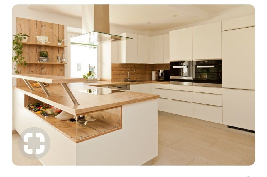 Бежевые кухни