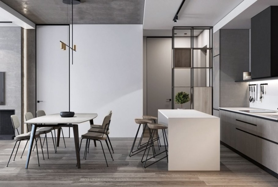Кухня в стиле Минимализм 10м2
