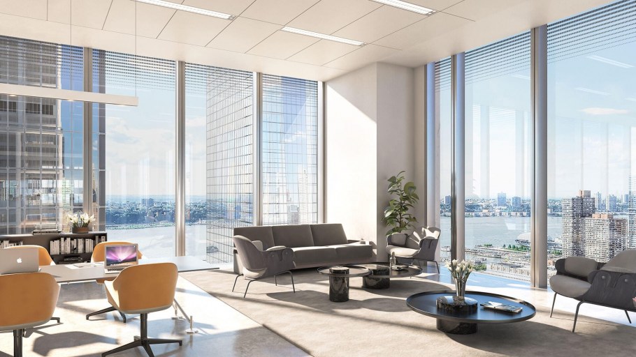 Светлый офис с панорамными окнами