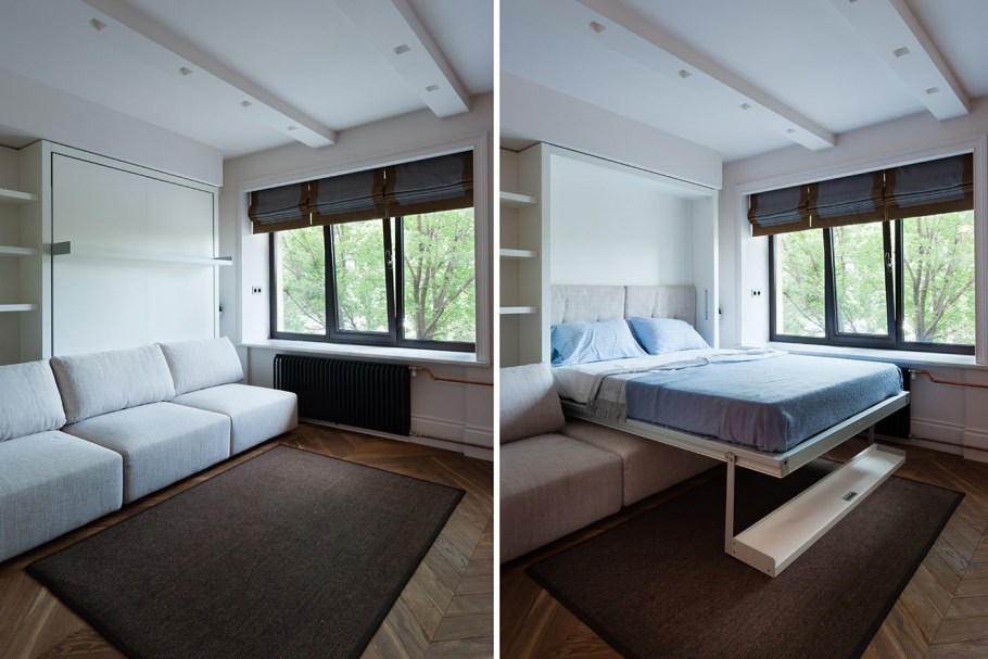 Гостиная с двуспальной кроватью