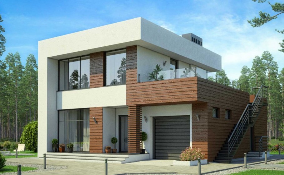 Флэтхаус с плоской крышей 200 МКВ