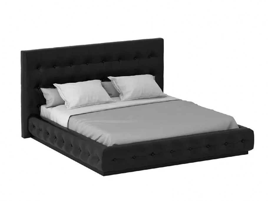 Кровать на черном фоне