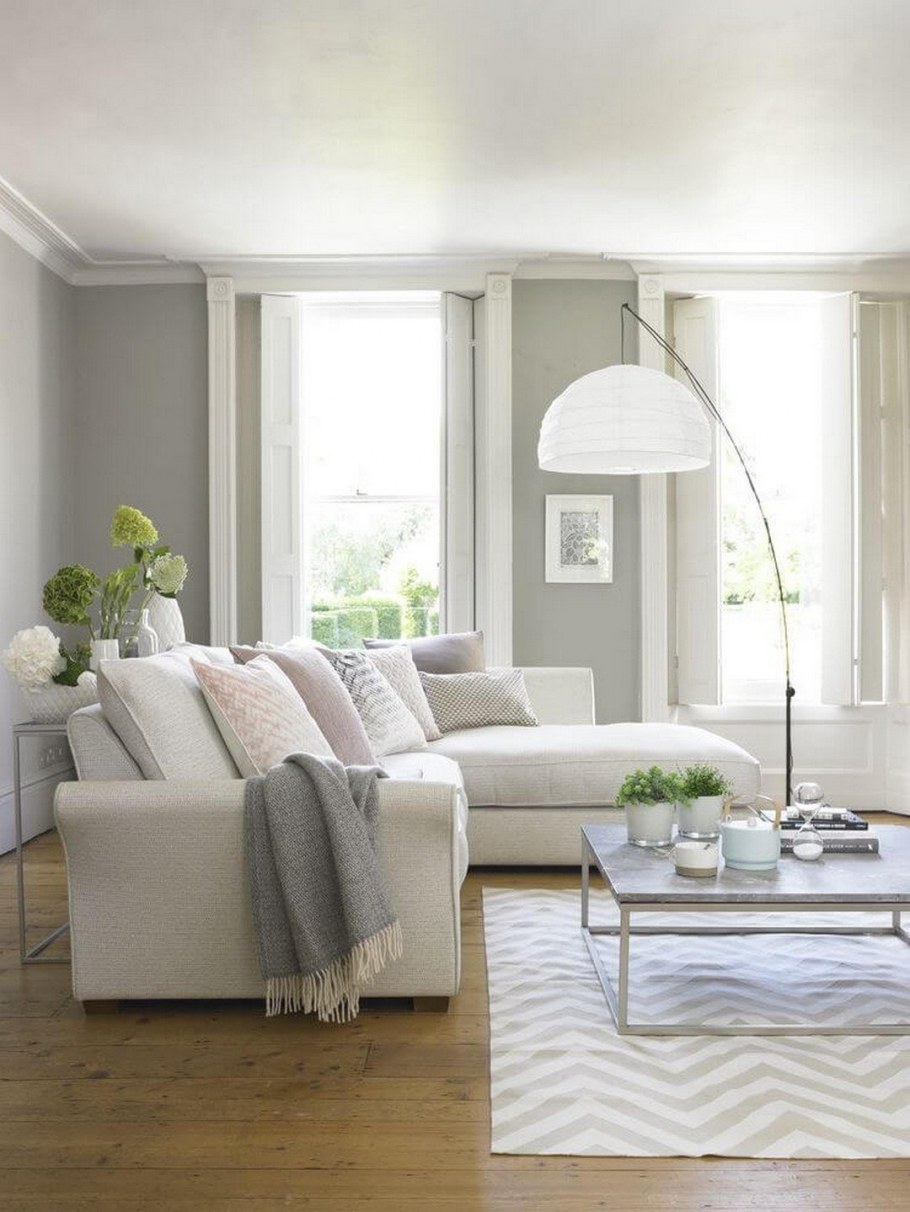 Интерьер кв светлых тонах