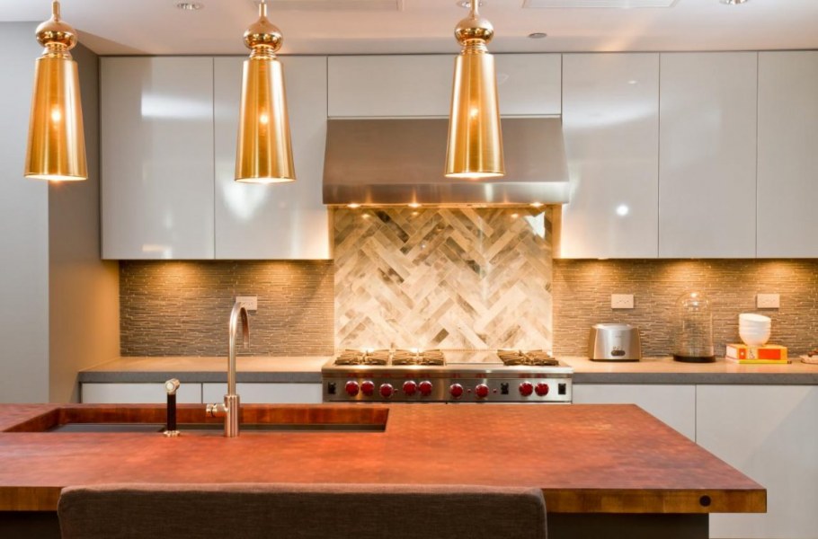 Кухонный фартук в современном стиле