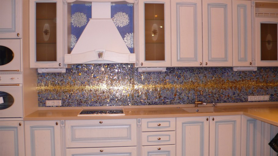 Фартук для кухни из плитки