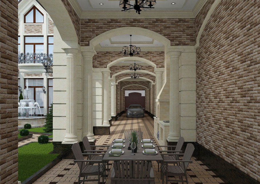 Узбекистон уйлари фасад