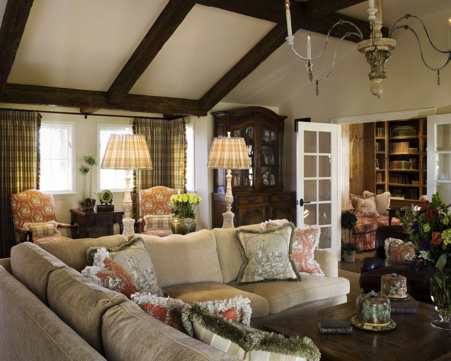 Гостиная Кантри Прованс