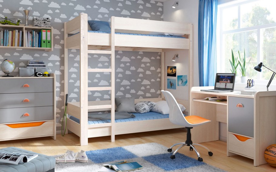 Комната с двухъярусной кроватью