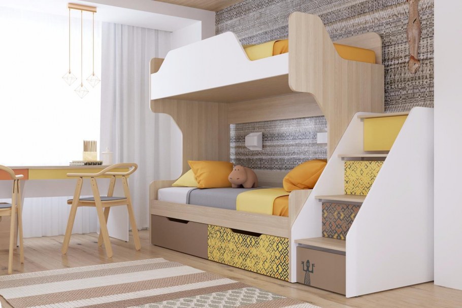 Двухъярусная кровать дизайнерская