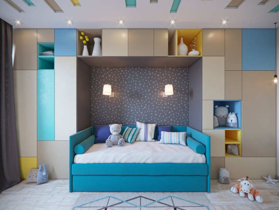 Икеа детская комната для двоих с двухъярусной кроватью