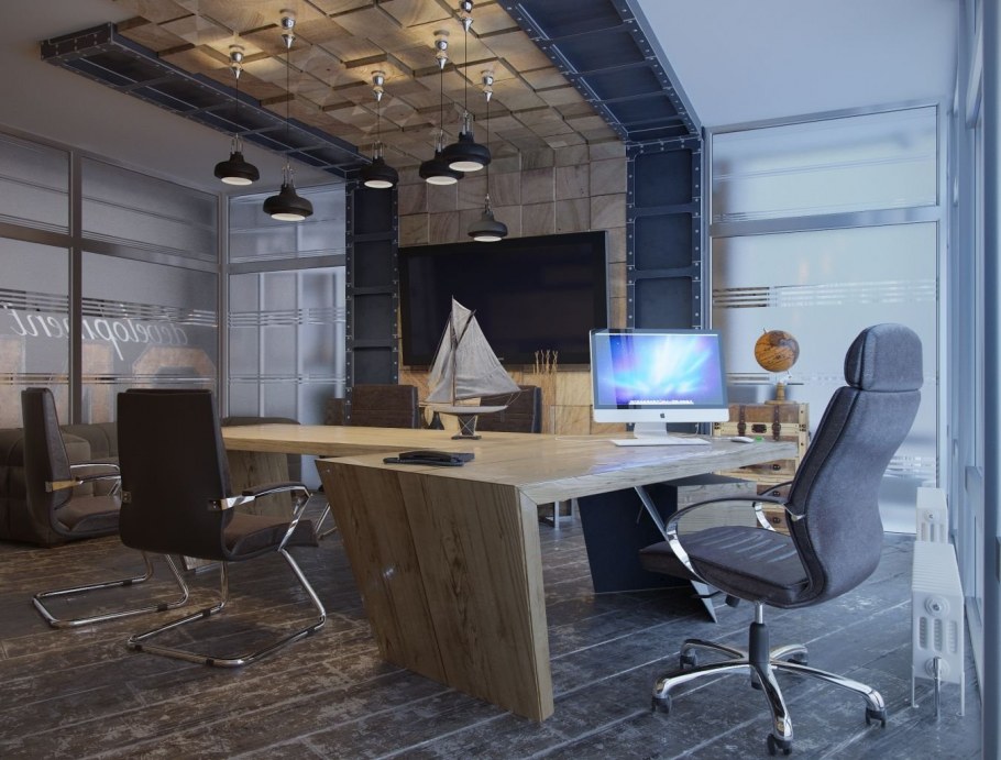 Офис директора лофт
