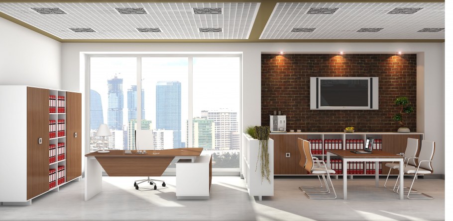 Интерьер кабинета руководителя в стиле лофт