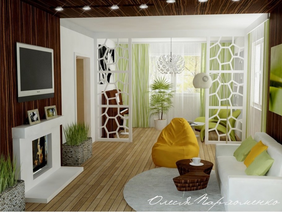 Декоративные перегородки в интерьере