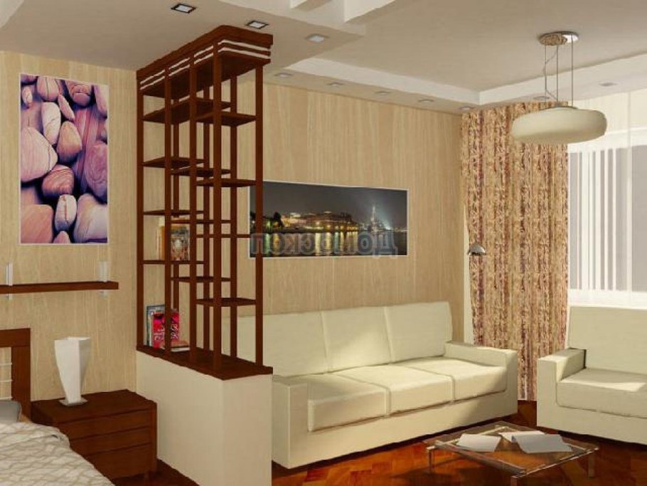 Гостиная-спальня 18м2 икеа