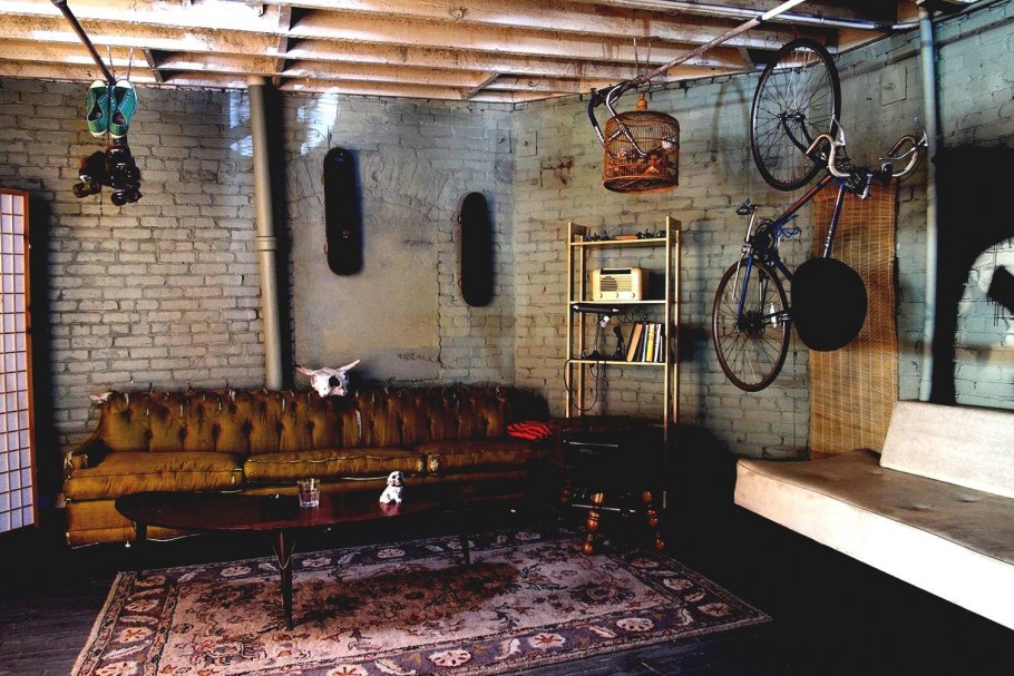 Спальня мужская лофт брутализм