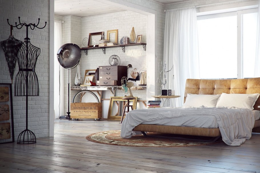 Декор стен в стиле лофт