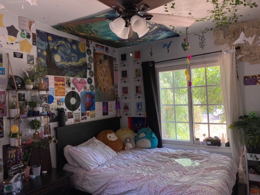 Спальня в стиле гранж лофт