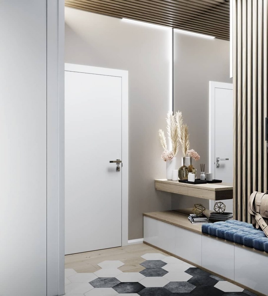 МДФ панель "вертикальные рейки" h2530