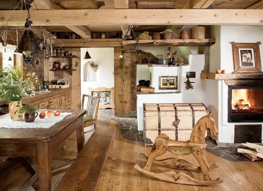 Деревенский стиль в интерьере