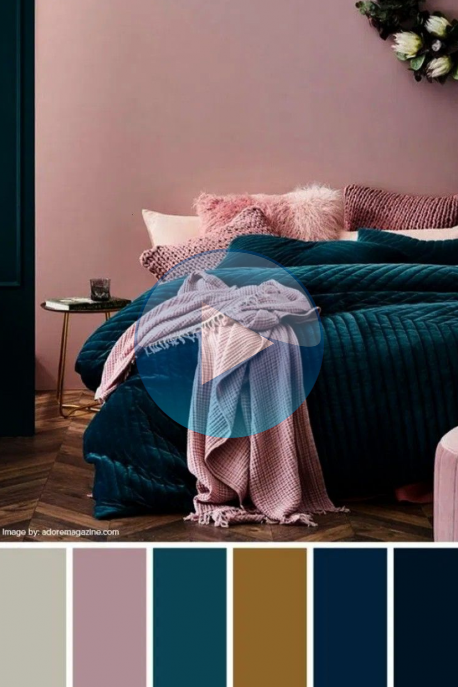 Бирюзовый интерьер