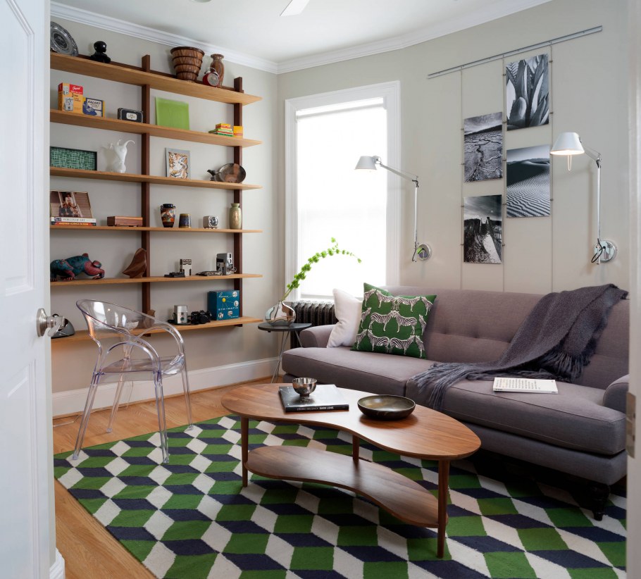 Гостиная 17 кв в светлых тонах