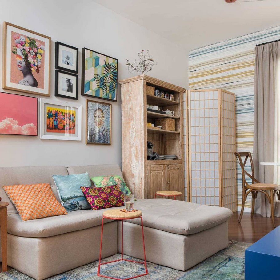 Интерьер небольшой гостиной