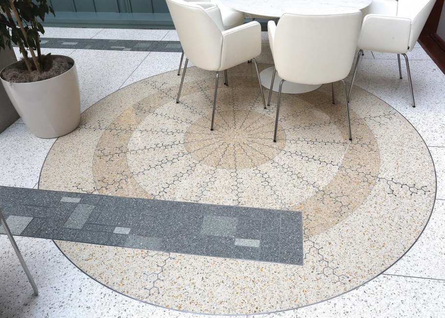 Ступень керамогранит терраццо