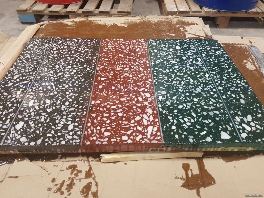 Наливной пол терраццо технология