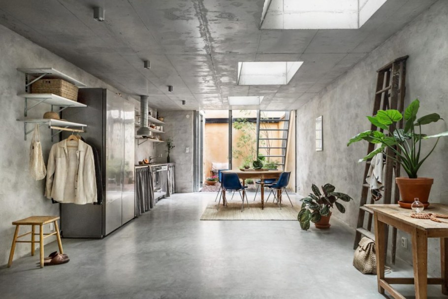 Стиль лофт бетон