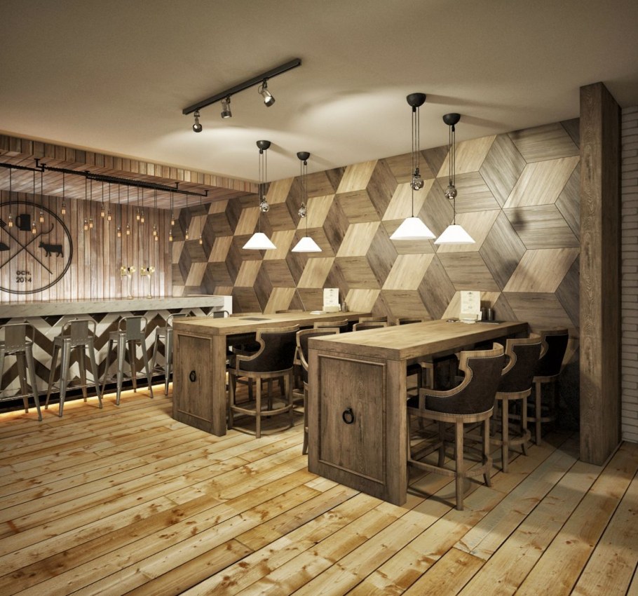 Интерьер пивного бара