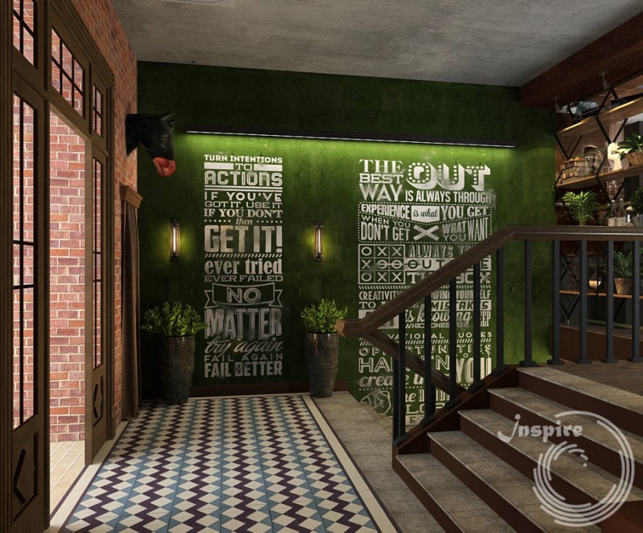 Паб интерьер