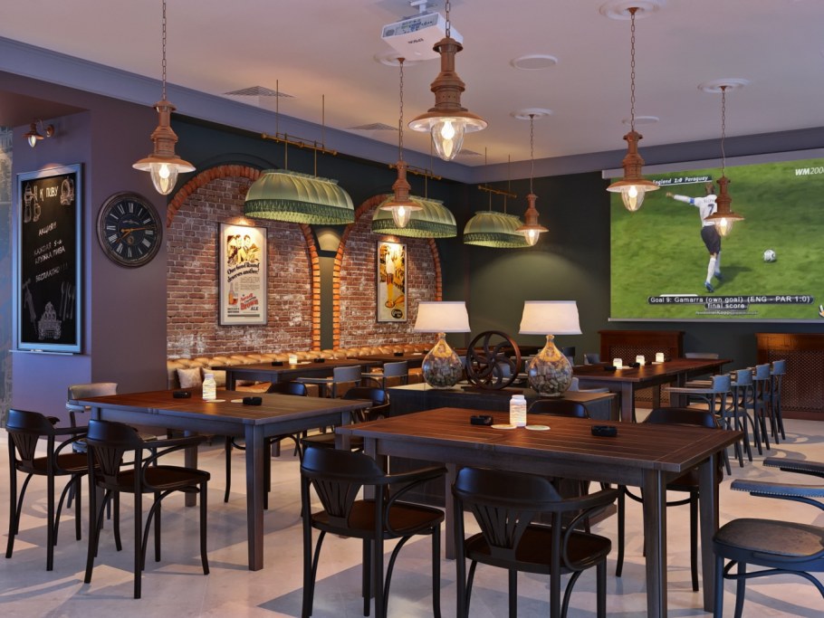 Интерьер пивного бара