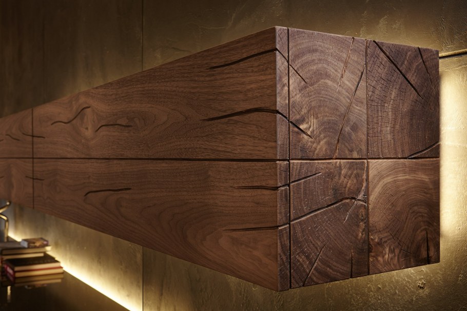 Брашированная имитация бруса