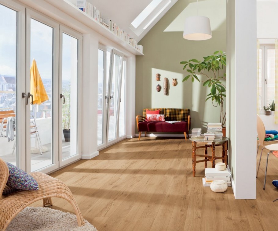 ПВХ-плитка quick-Step Livyn Pulse click pucl40088 дуб осенний медовый