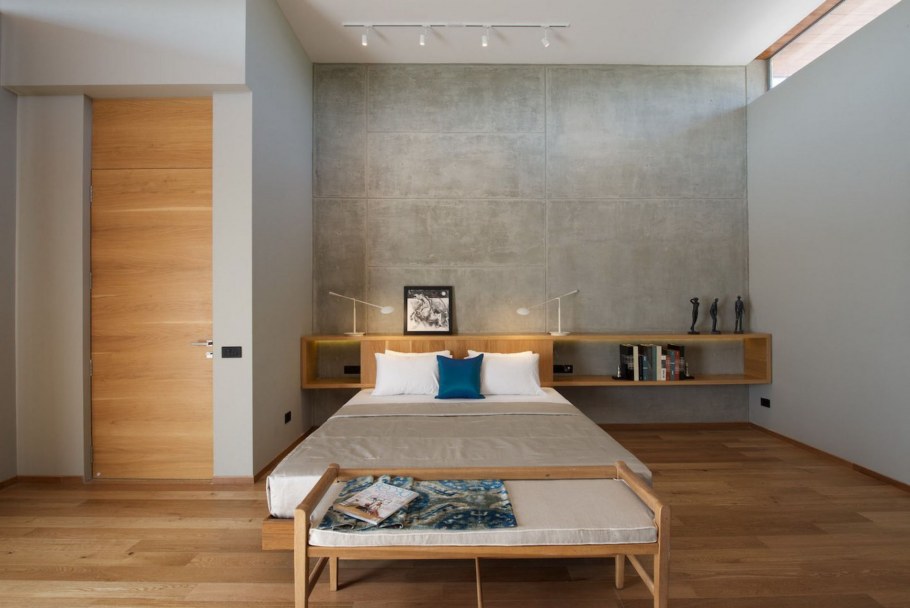 Декоративная штукатурка серого цвета в интерьере