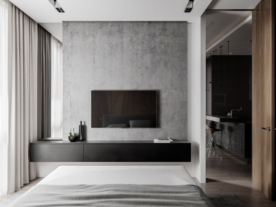 Интерьер холла в стиле лофт