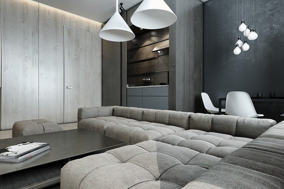 Скала в интерьере