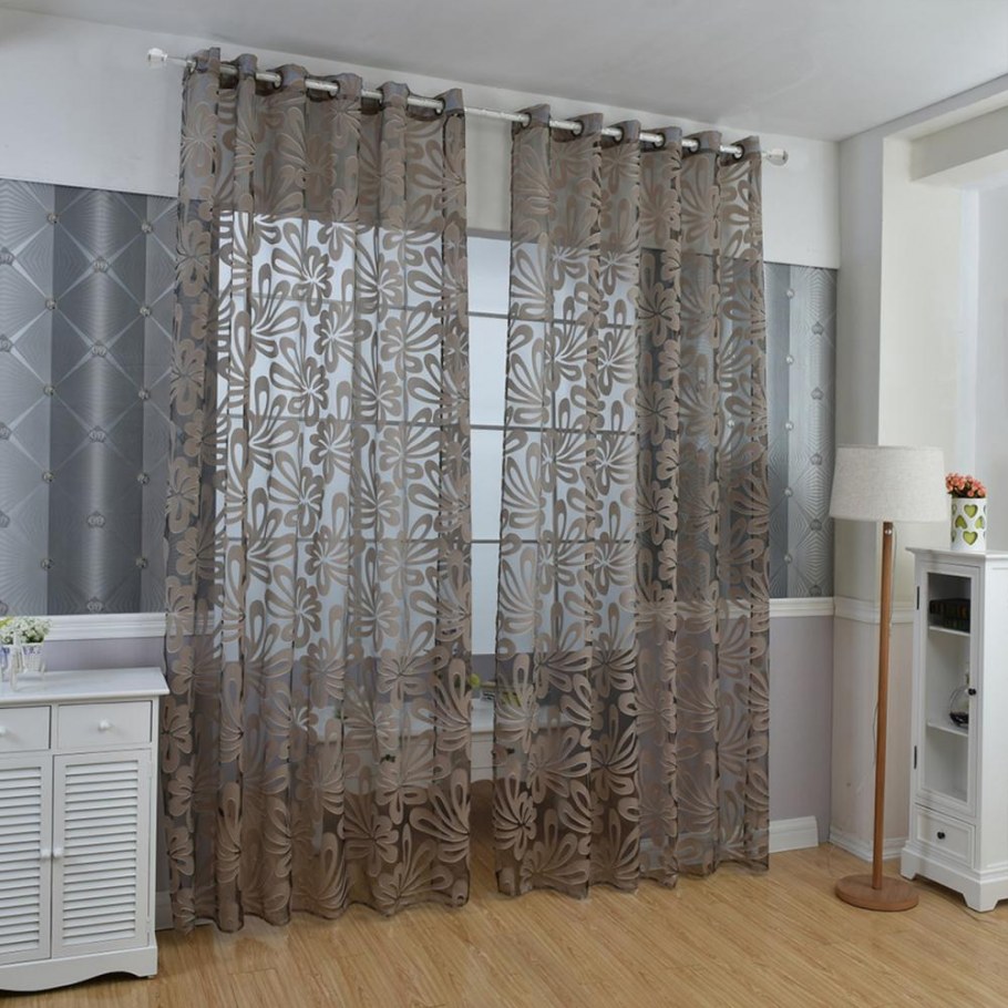 Шторы на панорамные окна на кухню