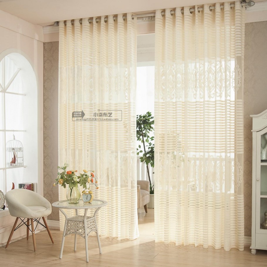 Тюль занавеска Mesh embroiddery Curtain 140*260 модель gzg134-3 Royal Union