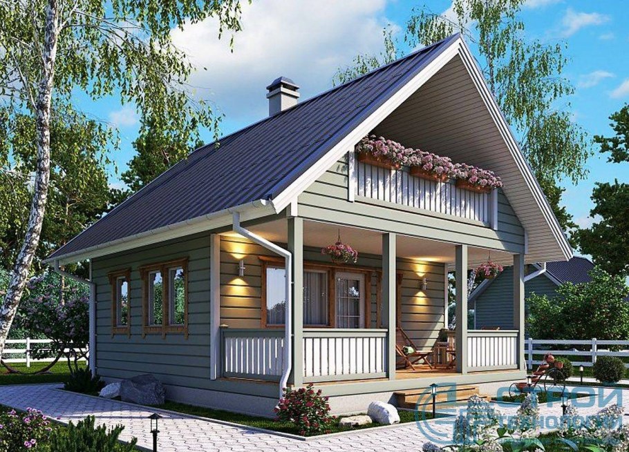 Каркасная веранда к дому