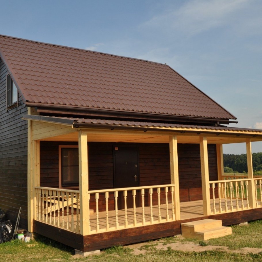 Веранда к дому из бруса