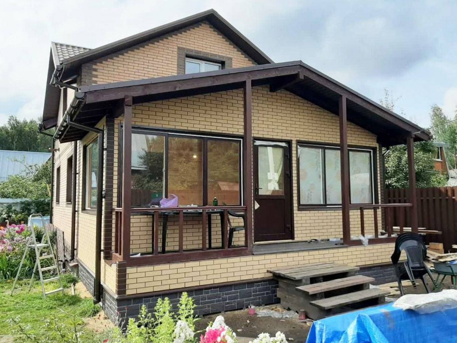 Терраса к дому из бруса