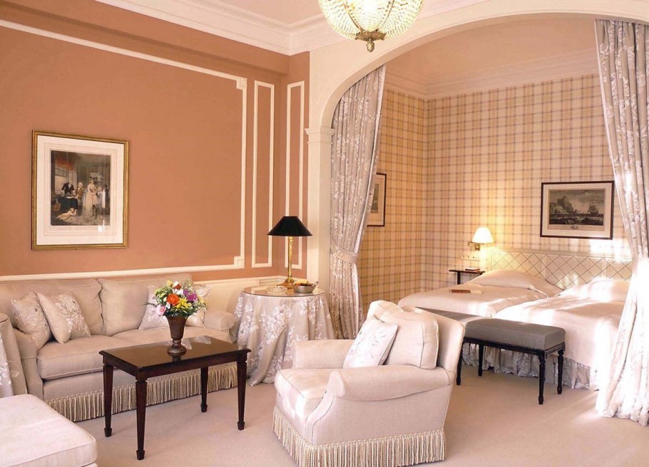 Бледно-розовый цвет в интерьере