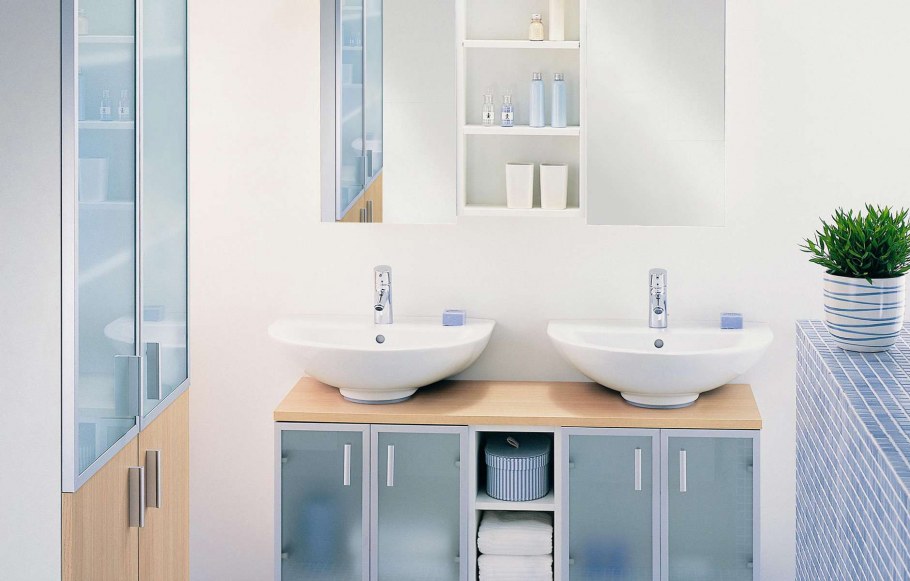 Мебель для ванной комнаты в стиле лофт