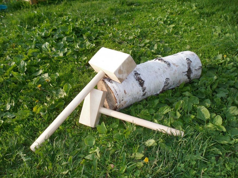 Украшения из бревен для сада