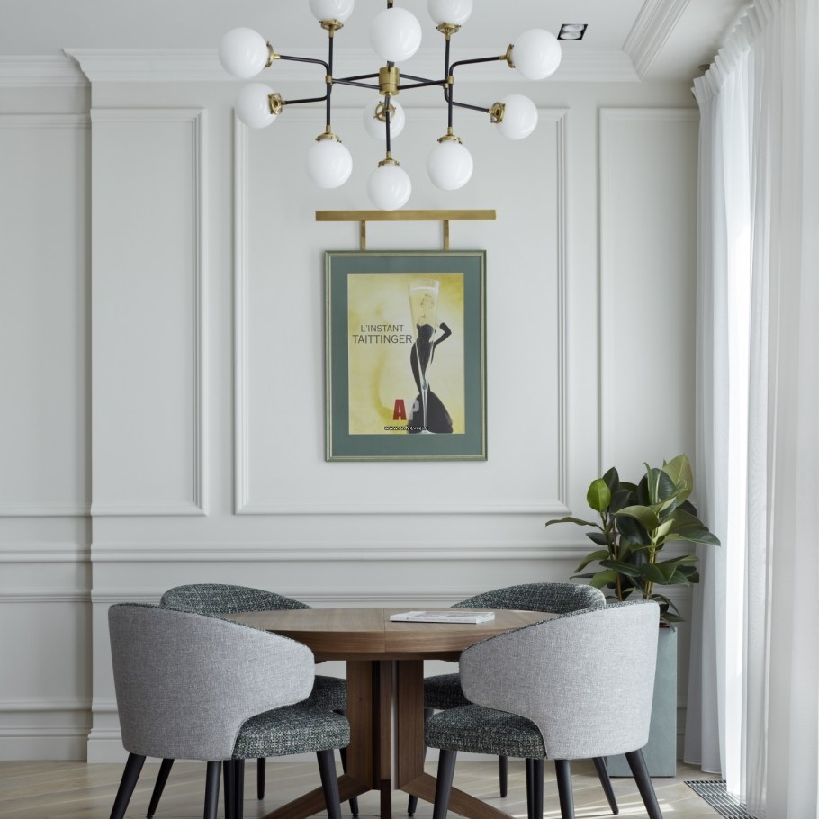 Гостиная лофт и Неоклассика