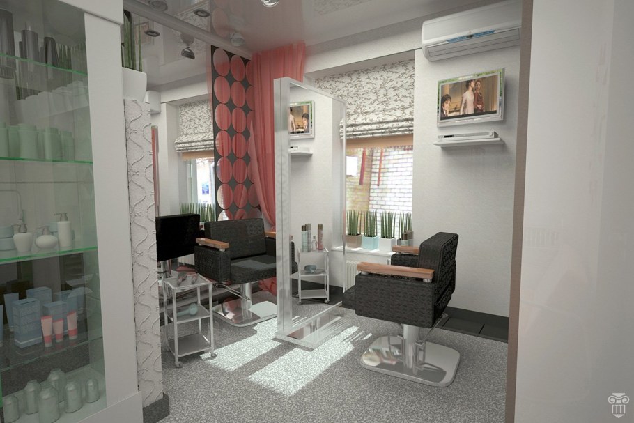 Зонирование в парикмахерской