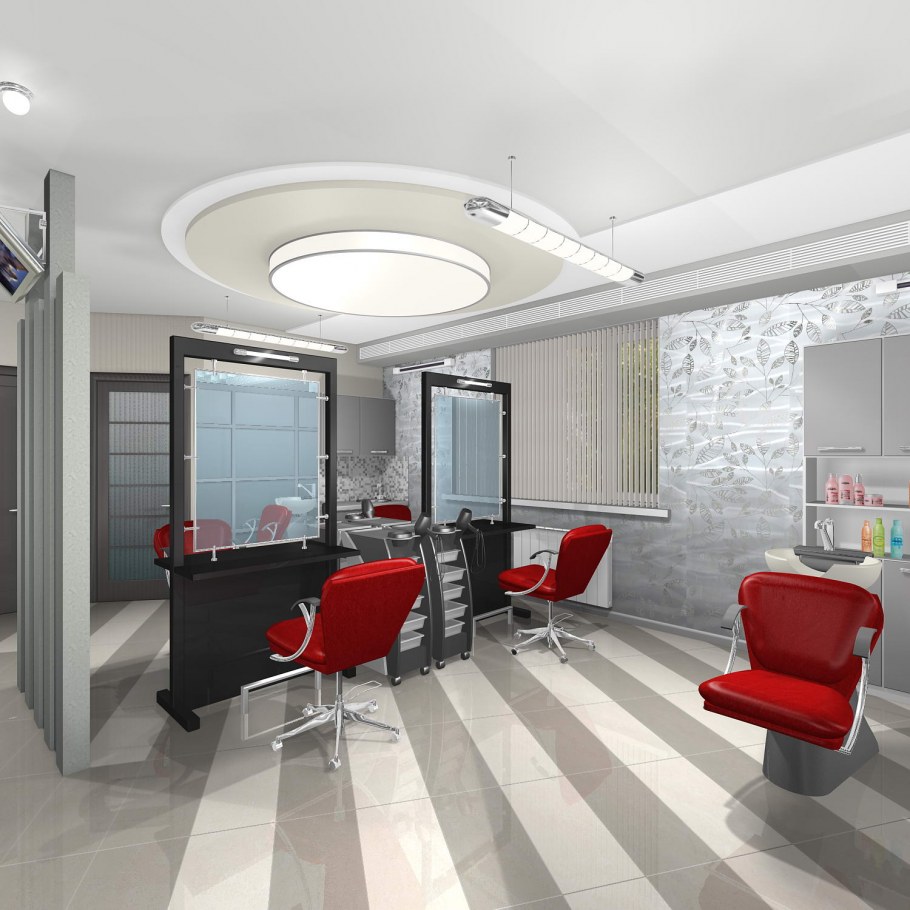 Планировка маленькой парикмахерской